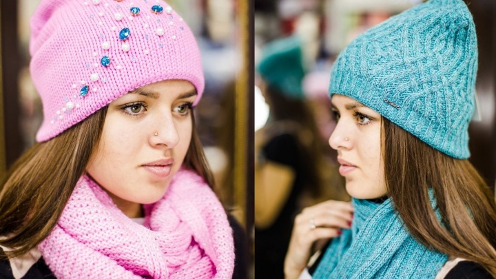 Шерстяные шапки, шарфы, варежки и снуды поступили в «Шапки Шляпки» в Чите