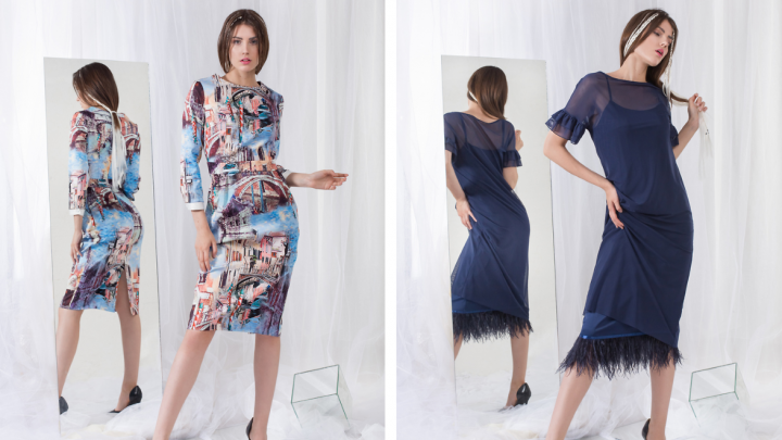 Зимняя коллекция платьев «С’нежная» начала поступать в магазин Olga Grinyuk в Чите