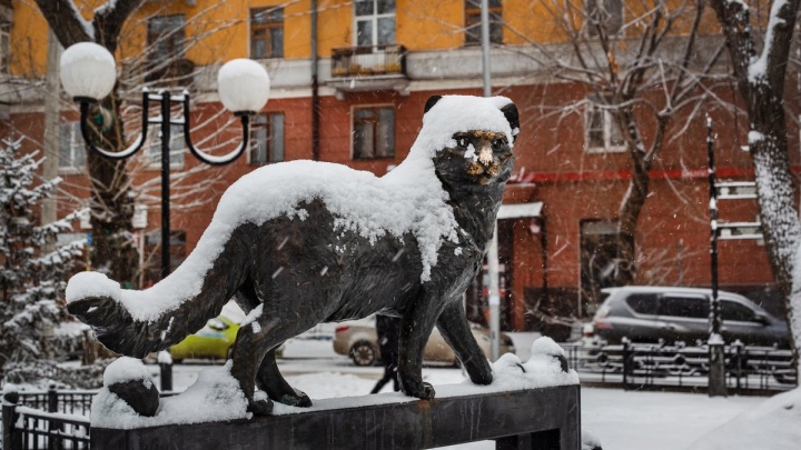Иркутск завалило снегом в первый день весны