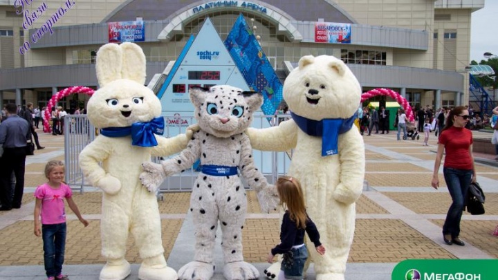 Талисманы зимних Олимпийских игр Сочи-2014 прибыли в Читу