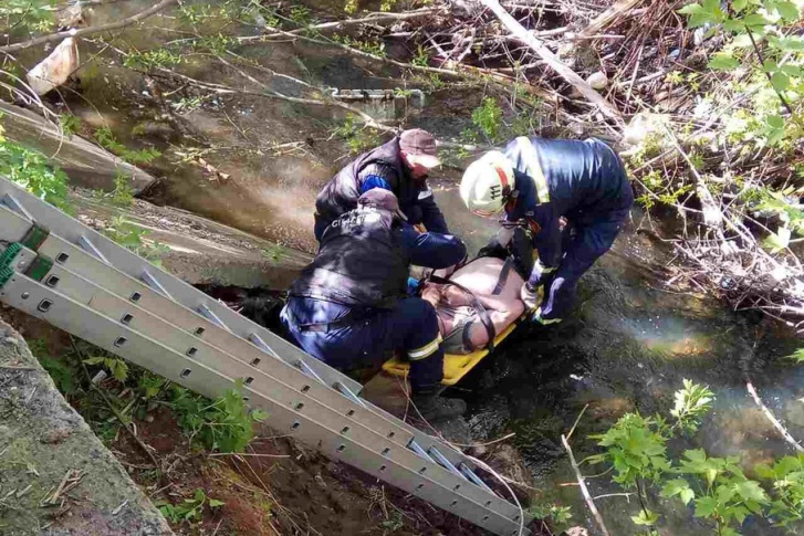 Несчастный случай с мужчиной произошел в овраге реки Данилиха