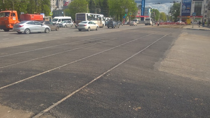 В Ярославле отремонтировали самый проблемный трамвайный переезд