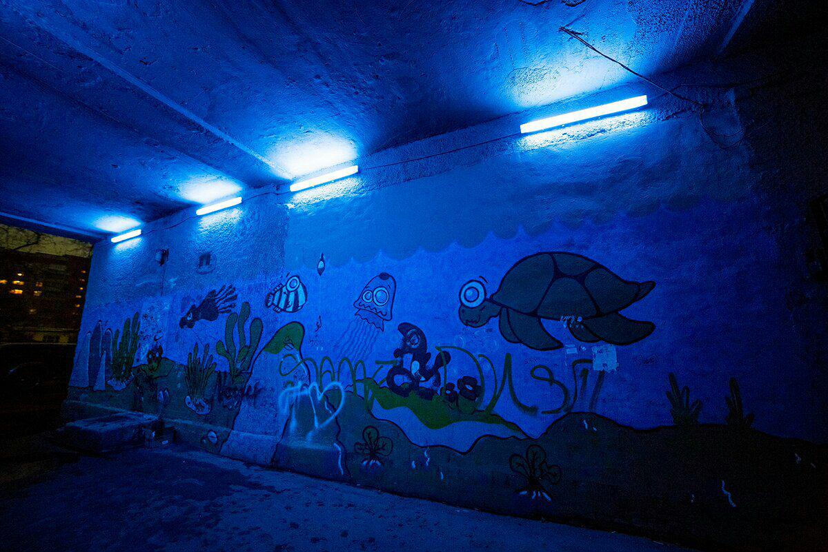 Под арками нарисуют граффити, согласованное с жителями