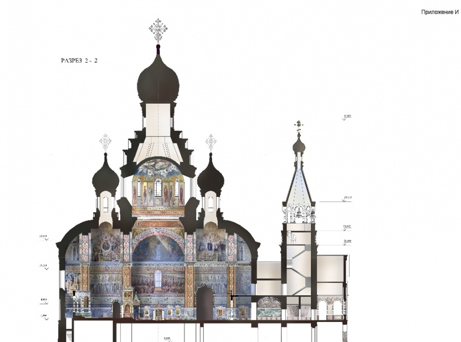 Храм в разрезе.
Храм в разрезе.