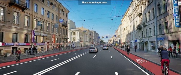 Московский проспект. Автор иллюстрации - Ольга Боева