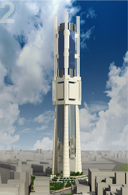 Конкурсный проект Taiwan Tower.Авторы: Александр Петров, Александра Белянова, Евгений Силин, Николай Меркулов