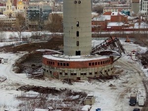 Основание башни с двумя последними "лепестками"
Основание башни с двумя последними "лепестками"
