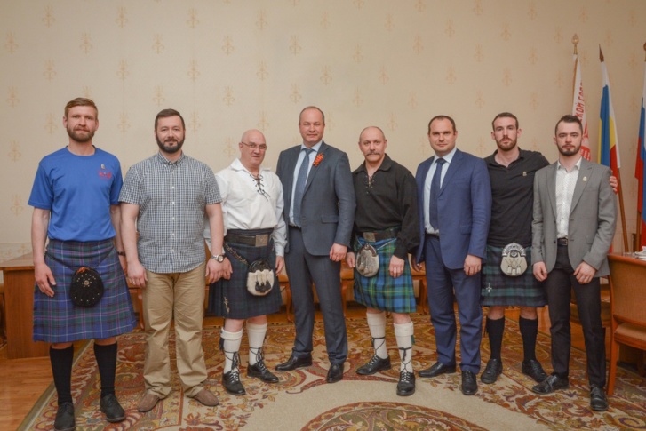 Шотландская делегация встретилась с Виталием Кушнаревым