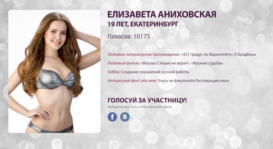 Наша Елизавета Аниховская на 8-м месте. Наша Елизавета Аниховская на 8-м месте.