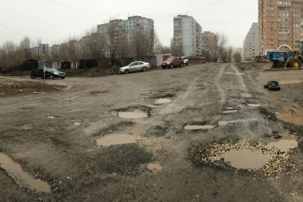 Автолюбителям ямы напомнили следы крупного животного Автолюбителям ямы напомнили следы крупного животного