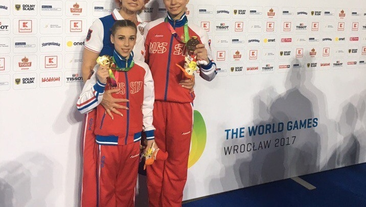 Две Дарьи из Ярославля взяли золото на Всемирных играх по спортивной акробатике