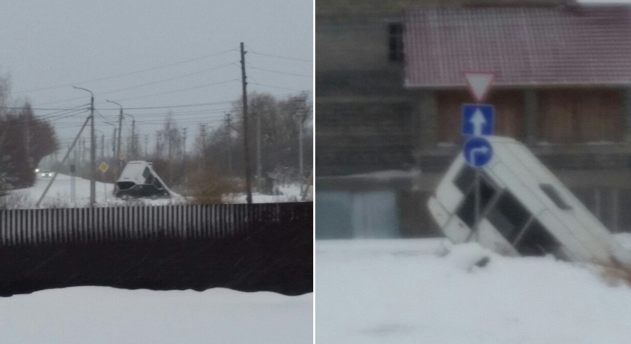 Утонувшая в сугробе 51-я маршрутка. Фото сделано 25 октября в 8:30 Утонувшая в сугробе 51-я маршрутка. Фото сделано 25 октября в 8:30