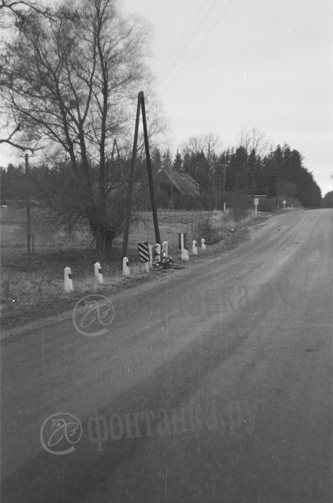 35-й километр дороги Слока - Талси, октябрь 1990 года. С тех пор тут мало что изменилось