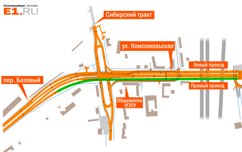 Первый этап: строительство эстакады правого проезда.
Первый этап: строительство эстакады правого проезда.