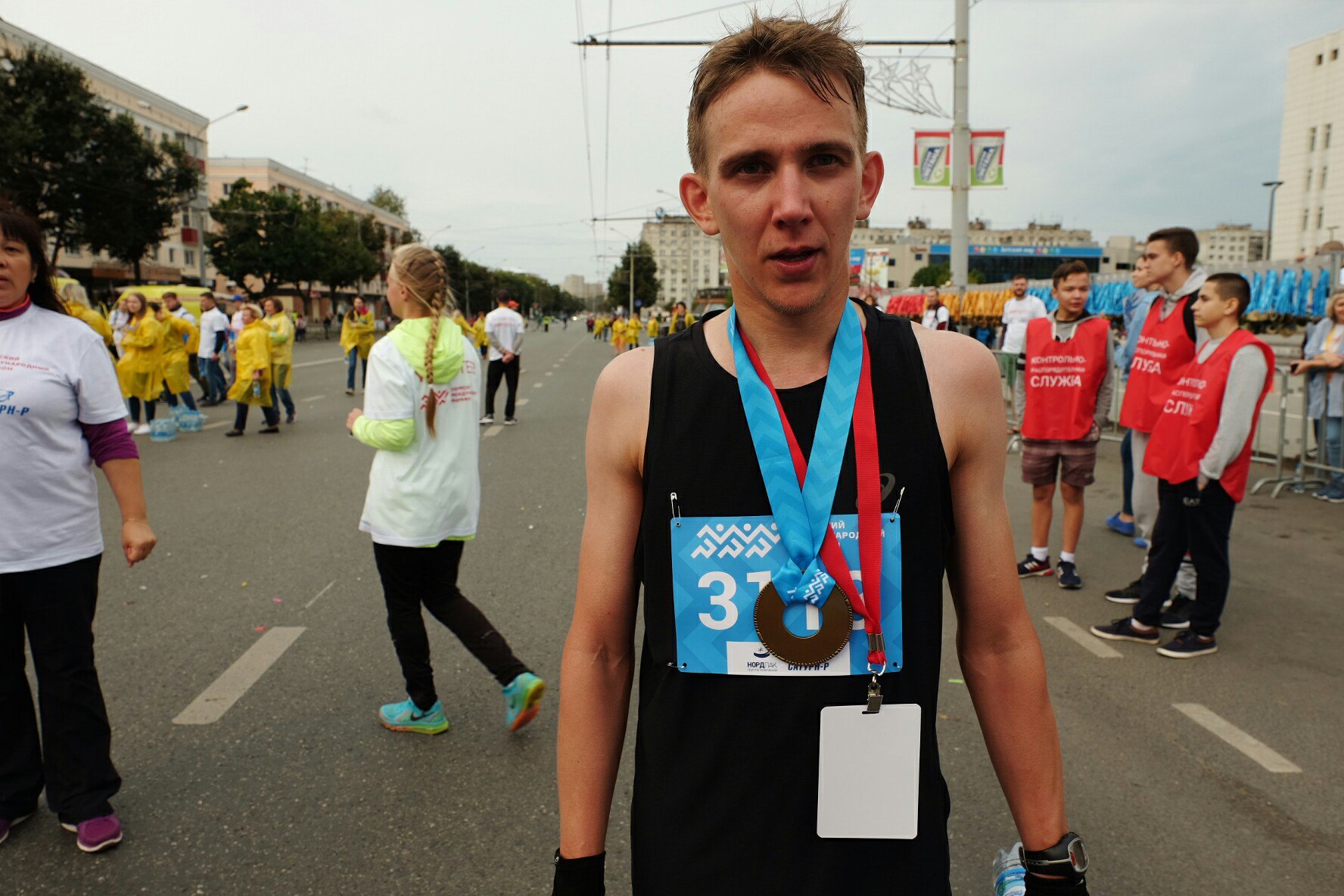 Третий в забеге на 10 км - Алексей Патраков