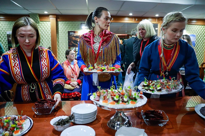 Церемония открытия выставки "Коренные народы и кулинарные традиции Арктики"