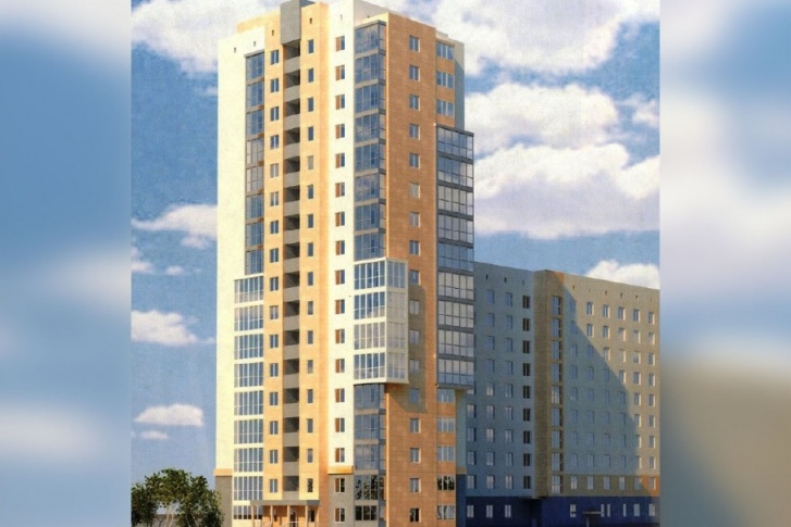 Здание будет из двух секций разной этажности — под номера гостиницы и квартиры