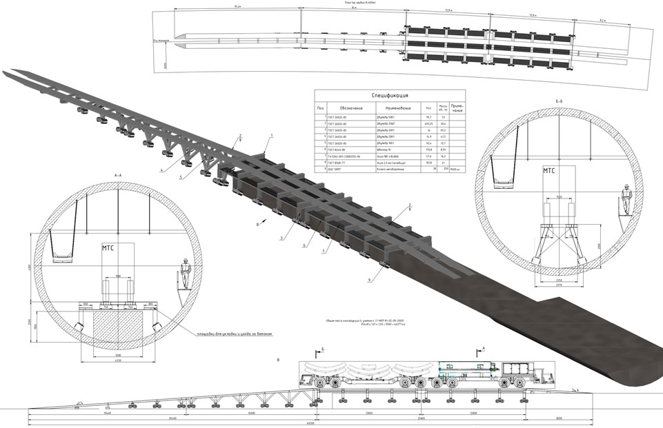 Тоннелепроходческий комплекс чертеж