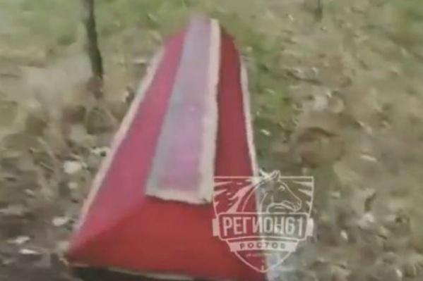 Пустой новый гроб нашли в лесополосе рядом с Новочеркасском Пустой новый гроб нашли в лесополосе рядом с Новочеркасском