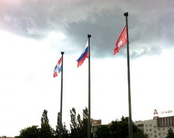 В Перми реализовали идею Игоря Сапко о поднятии флагов