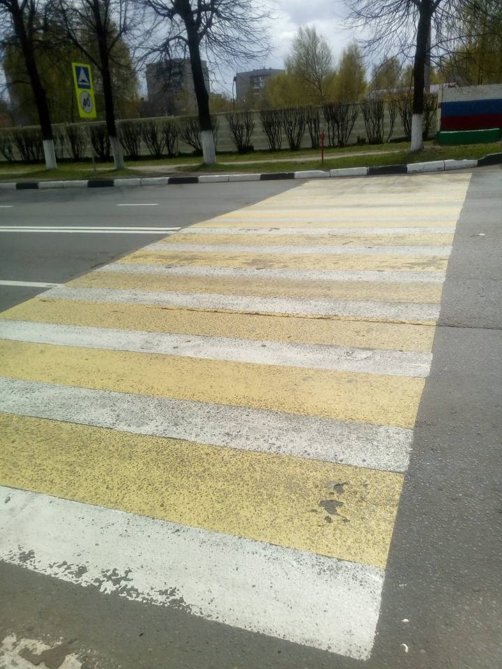 Новая дорожная разметка в Ярославле Новая дорожная разметка в Ярославле