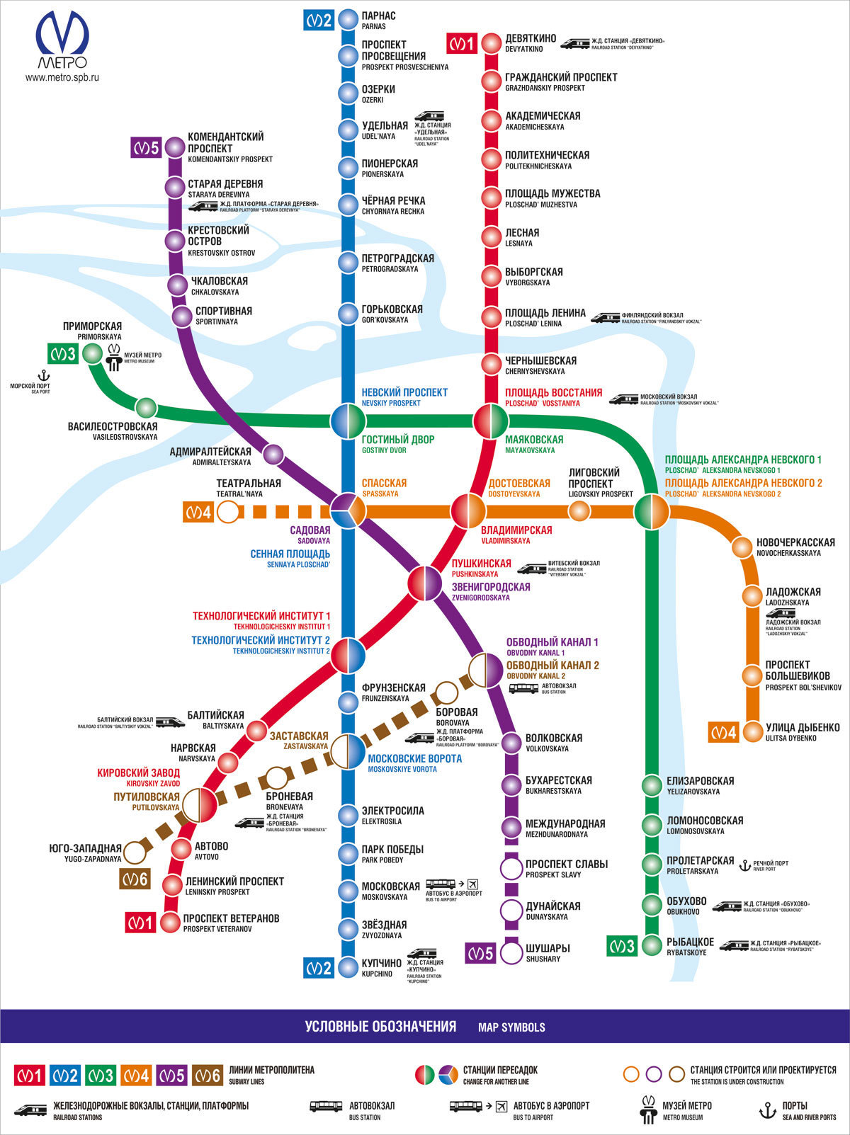 Схема развития метрополитена