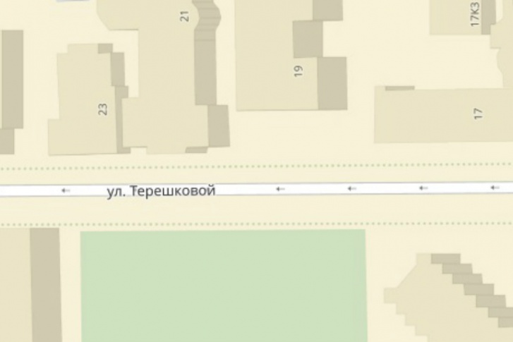 На карте Ярославля улица Терешковой есть только в центре