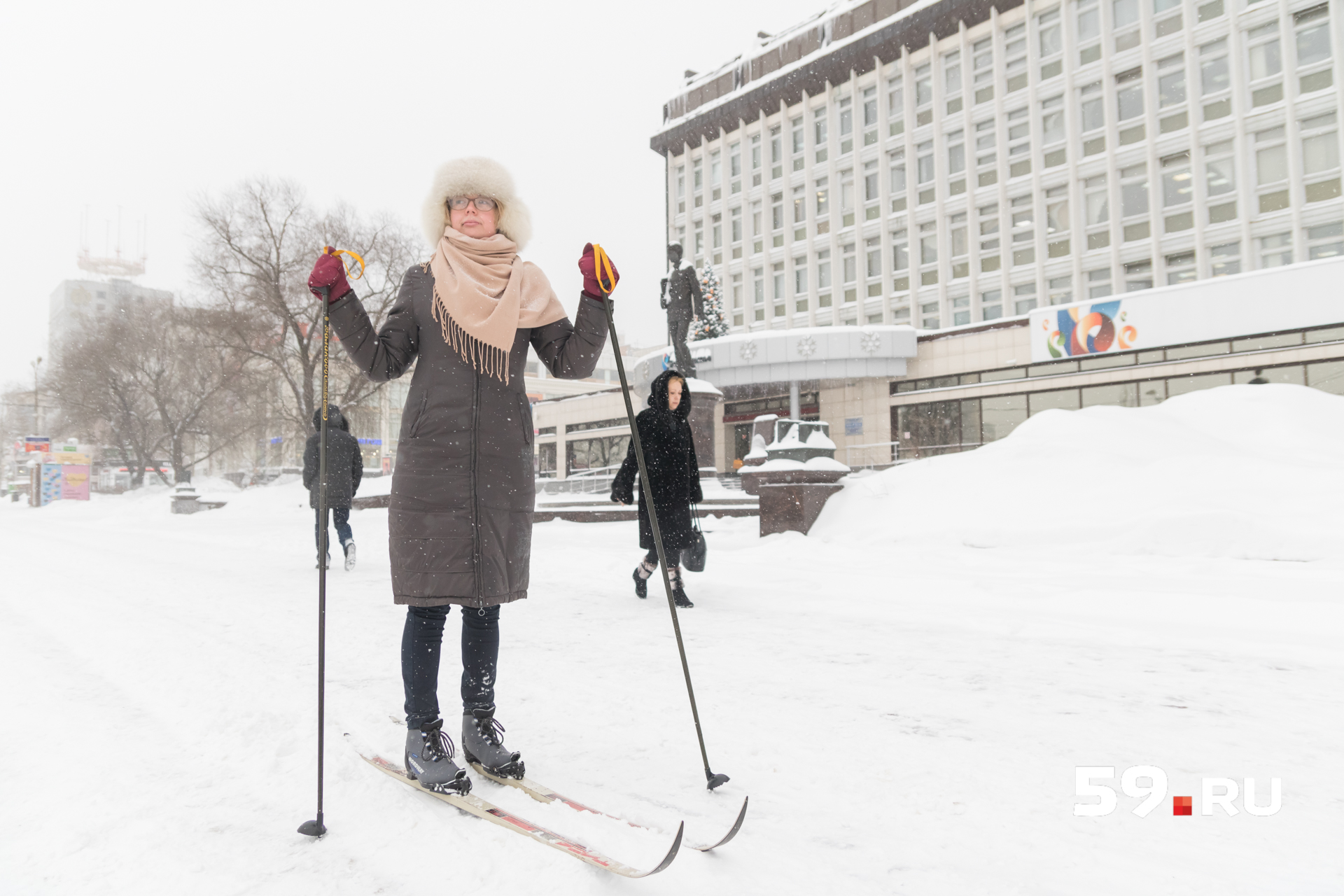 Прокладываем лыжню по улице Ленина