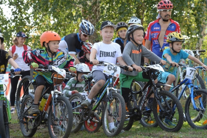 Впервые старт организовали для самых юных велосипедистов