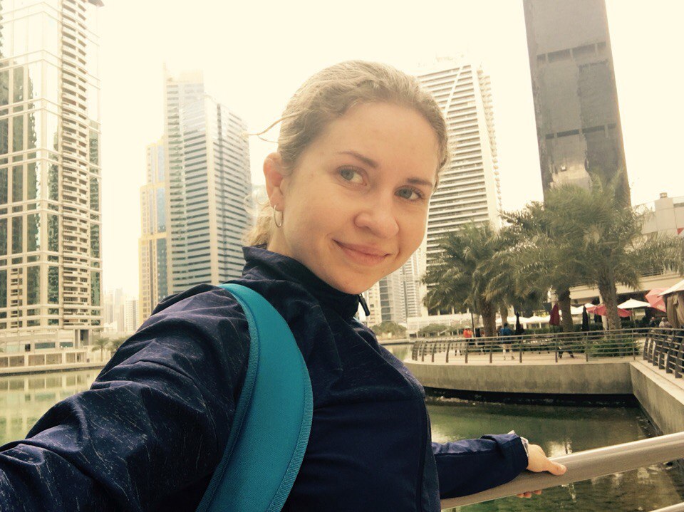 Наталья работает в Дубае тренером