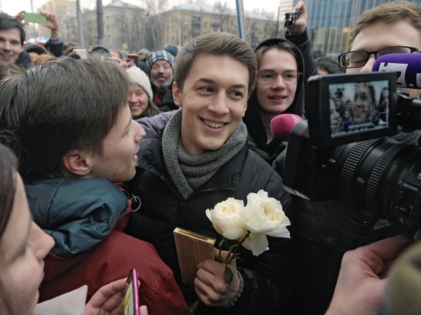 Егор Жуков после оглашения приговора//Глеб Щелкунов/Коммерсантъ