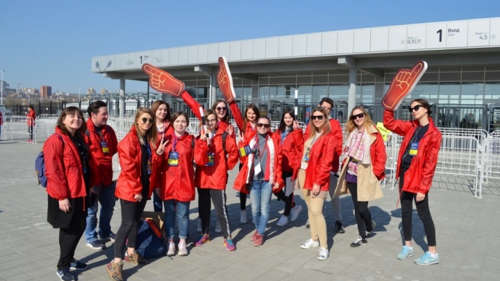 Волонтеры ЧМ-2018 помогли провести тестовый матч на стадионе «Ростов Арена»