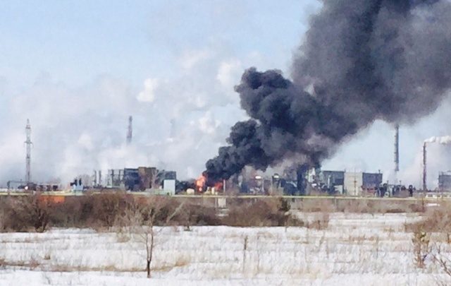 В Тольятти на заводе «КуйбышевАзот» вспыхнул пожар