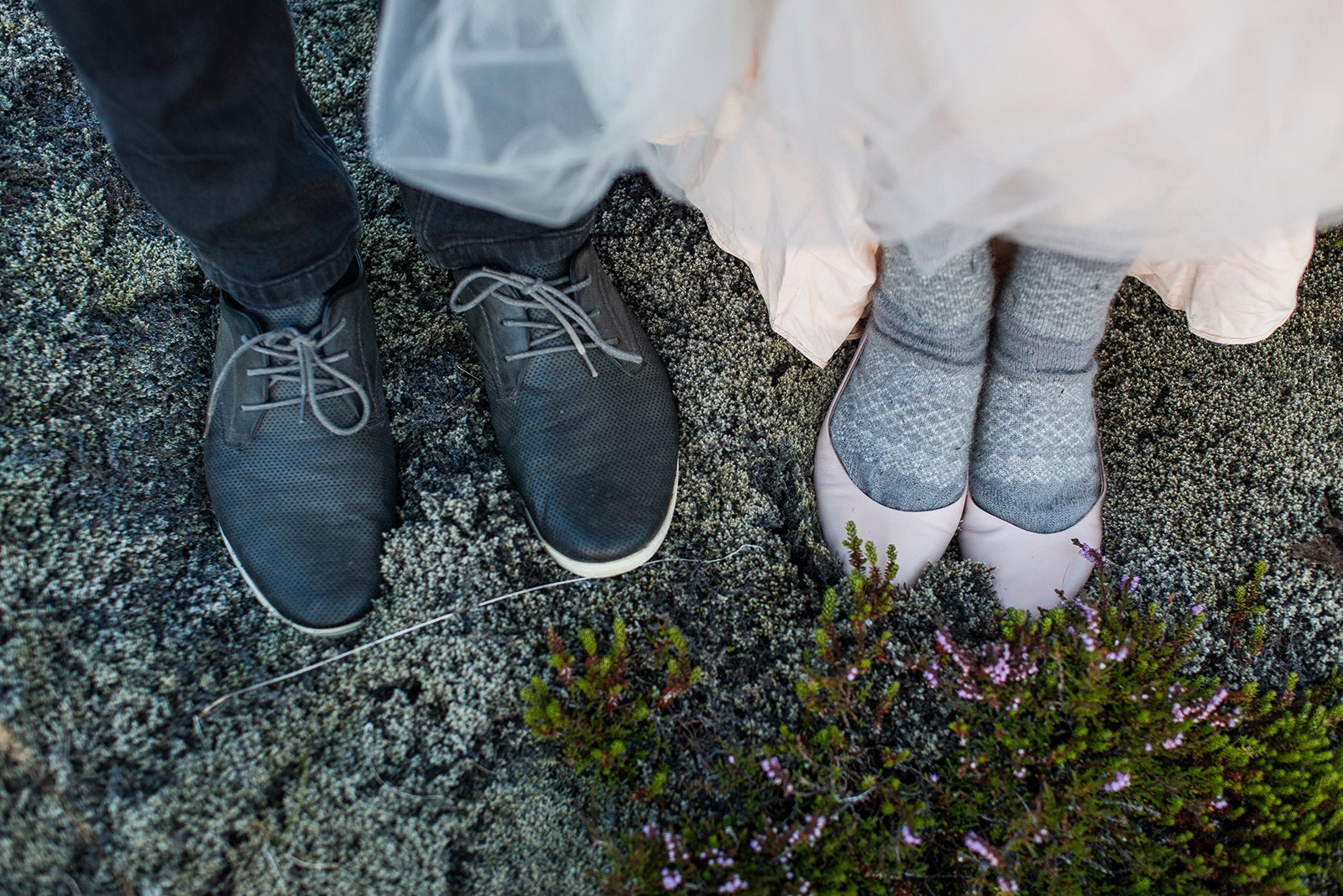 Шерстяные носки у невесты? А почему бы и нет!
