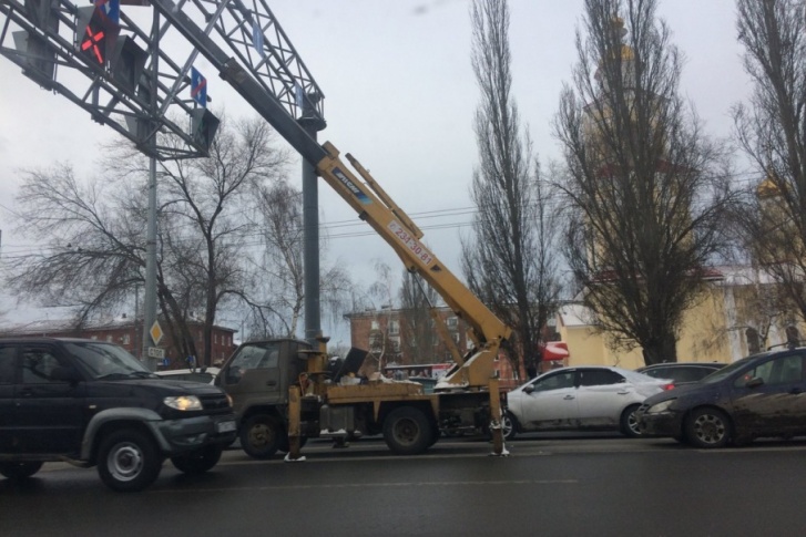 Движение транспорта было затруднено Движение транспорта было затруднено