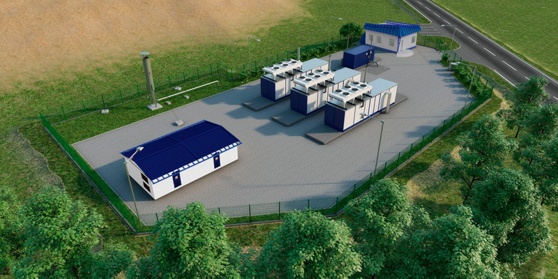 Станция дегазации компании Ecotech в Белоруссии