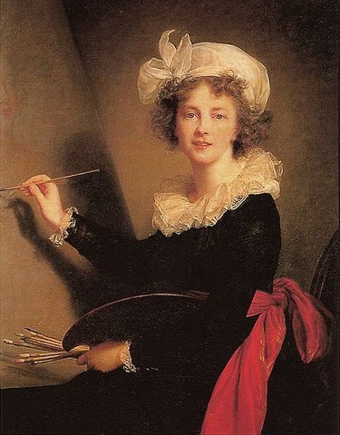 Элизабет Виже-Лебрен. "Автопортрет". 1790. Уффици, Флоренция