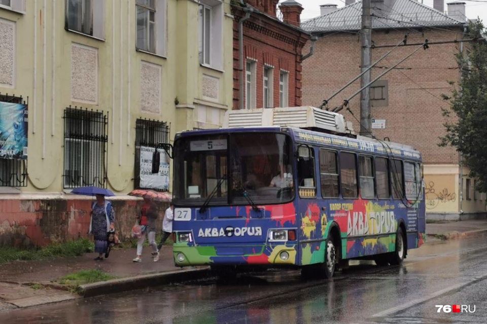 Уничтожение троллейбуса в Рыбинске