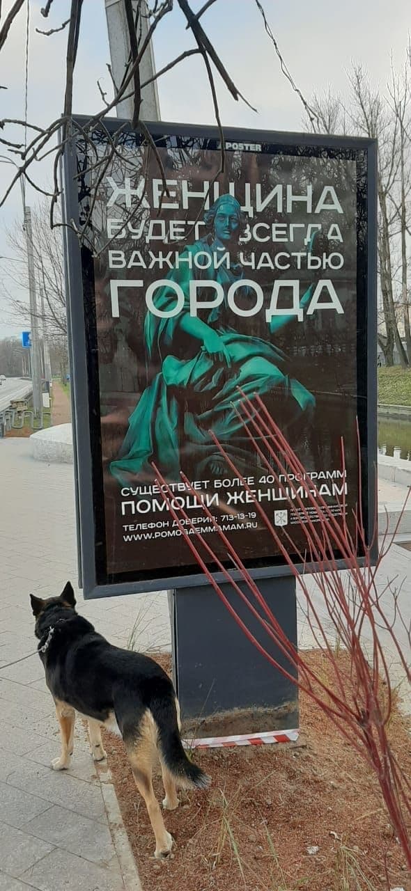 Социальную рекламу про «женщину — важную часть города» убирают с улиц Петербурга. Губернатор признался, что она вызвала «неоднозначное толкование»