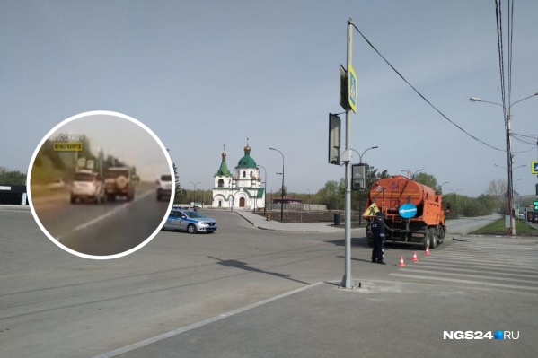 Авария произошла неподалеку от главного въезда на Бадалык Авария произошла неподалеку от главного въезда на Бадалык