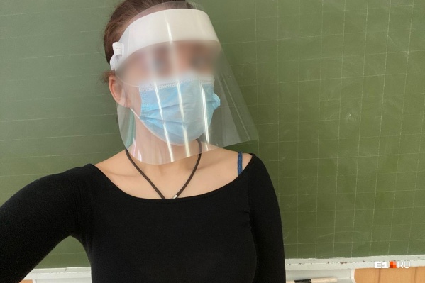 Эту фотографию прислала одна из учительниц. По ее словам, урок в пластиковом экране вести очень непросто Эту фотографию прислала одна из учительниц. По ее словам, урок в пластиковом экране вести очень непросто