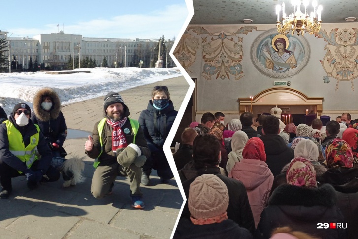 Хотя прихожан на Пасху было существенно больше, чем собирается на площади Ленина, запрещать посещение храмов не стали Хотя прихожан на Пасху было существенно больше, чем собирается на площади Ленина, запрещать посещение храмов не стали