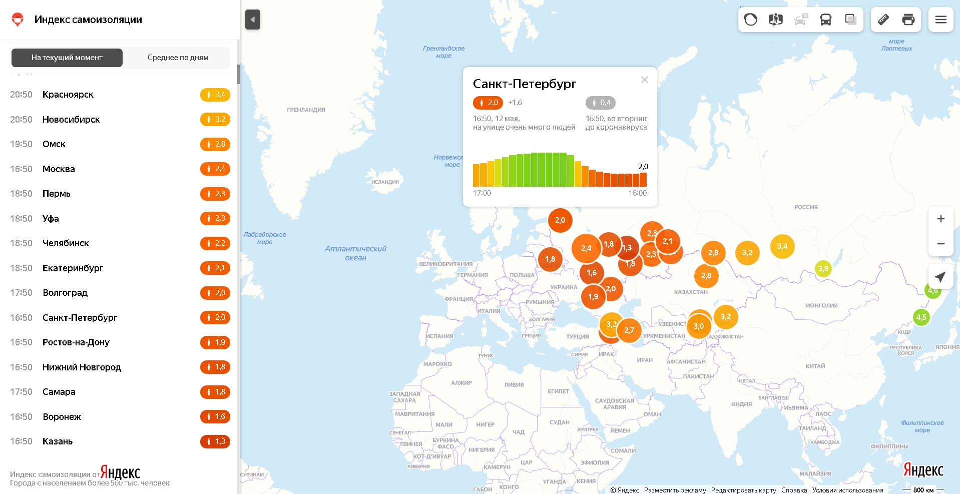 Скриншот из <a href="https://yandex.ru/maps/covid19/isolation?ll=46.072147%2C56.759284&z=4.2" class="_">yandex.ru/maps/covid19/isolation</a>