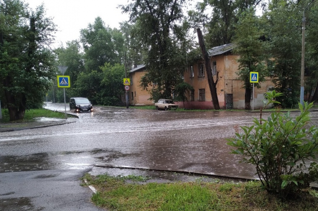 В начале июля ливень затопил город 