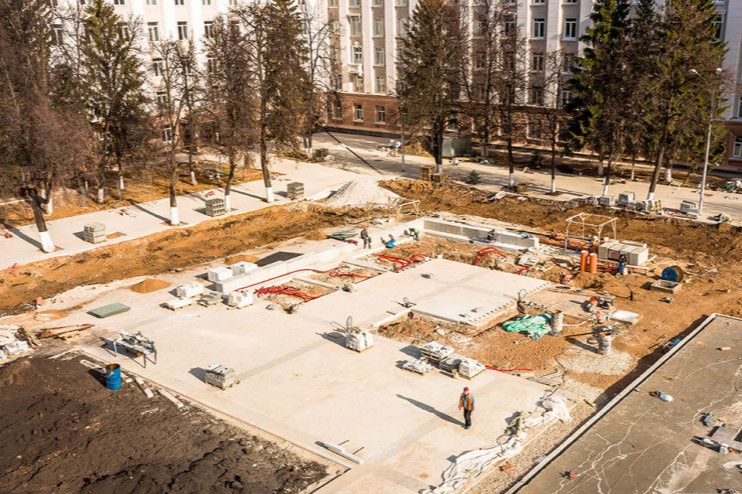 Новый фонтан на Советской площади в Уфе будет сухим