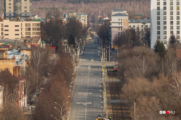 Улицы города непривычно пусты Улицы города непривычно пусты