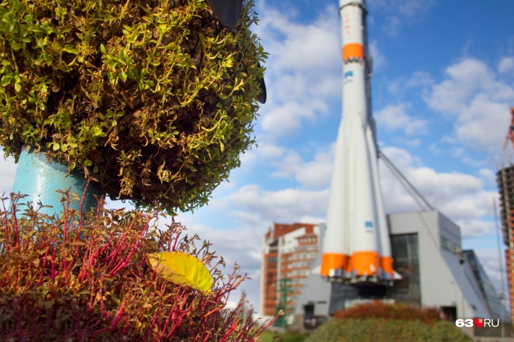 Музей украшает настоящая ракета-носитель «Союз», которую изготовили на самарском заводе «Прогресс»