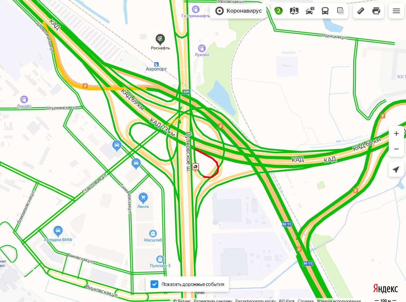 Карта развязки. Развязка КАД Пулковское шоссе. Съезд с КАД на Пулковское шоссе. КАД съезд съезд на м11. Съезд с м11 на Пулковское шоссе.