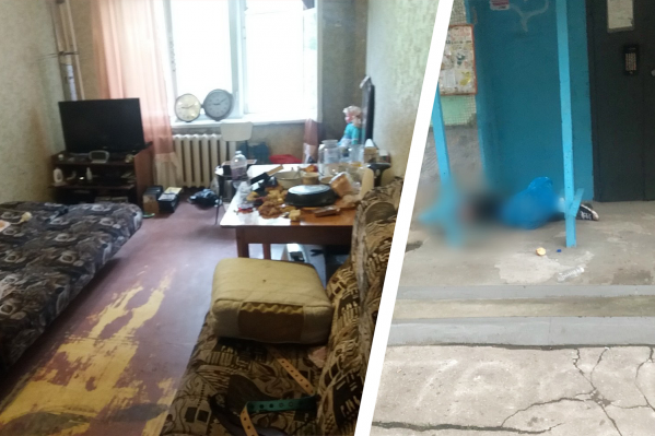 Труп лежал прямо у дверей дома Труп лежал прямо у дверей дома