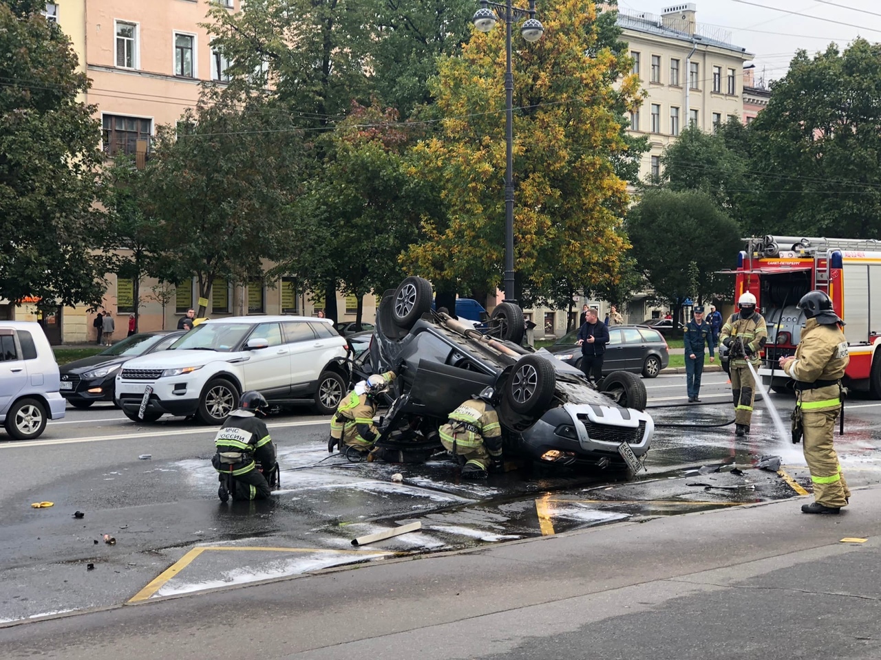 Подробности массового ДТП на Большом проспекте В.О.: виновник уснул за  рулём | 23.09.2020 | Санкт-Петербург - БезФормата